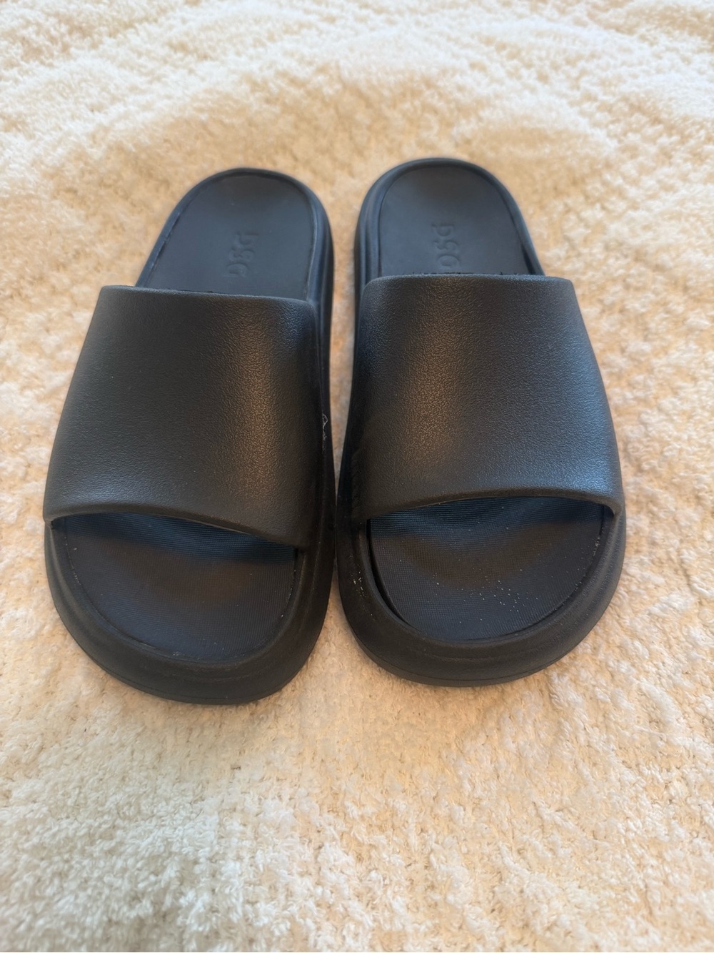 DSG Black Slide Sandals